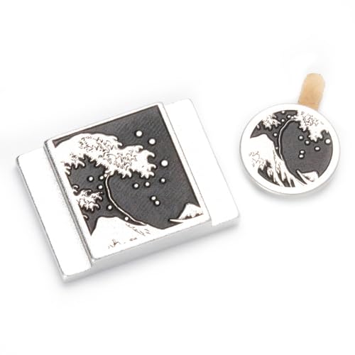 Kanagawa Wave Pattern Camera Hot Shoe Cover Shutter Button for Sony A1 A7C A7CR A7CII A7R A7M2 A7M3 A6700 A6600 A6500 A6400 A6300 (Aluminum Alloy-Set) Aluminum Alloy-Set