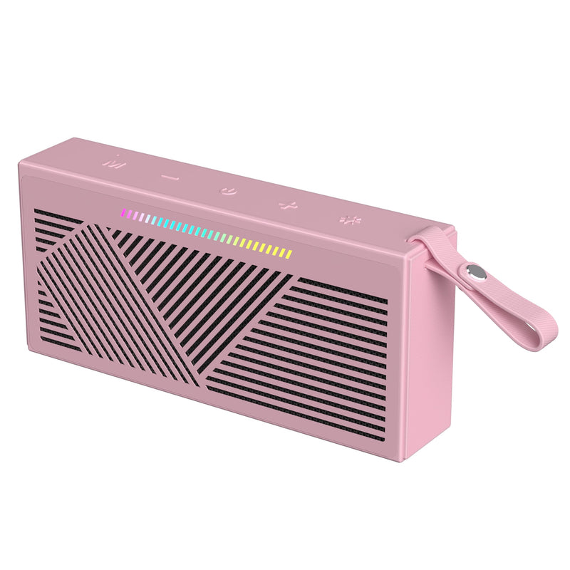 [AUSTRALIA] - HOTTABLET Bluetooth Speaker Wireless Portable IPX5 Waterproof for Home Party Outdoor Beach, Pink 