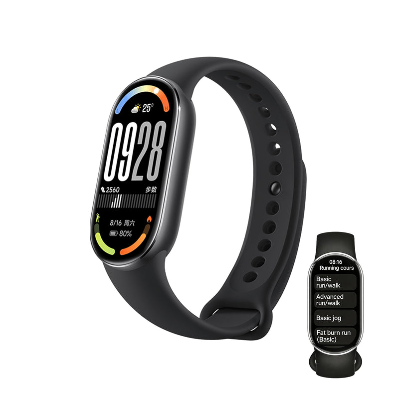 XIAOMI Mi Smart Watch Band 10, 5ATM Waterproof Fitness Step Tracker Sports Digital Smart Watch Health Band for Men Women, 1.72" AMOLED Display, 150+ Sports Modes 24/7 Sleep Monitor (Black) Black