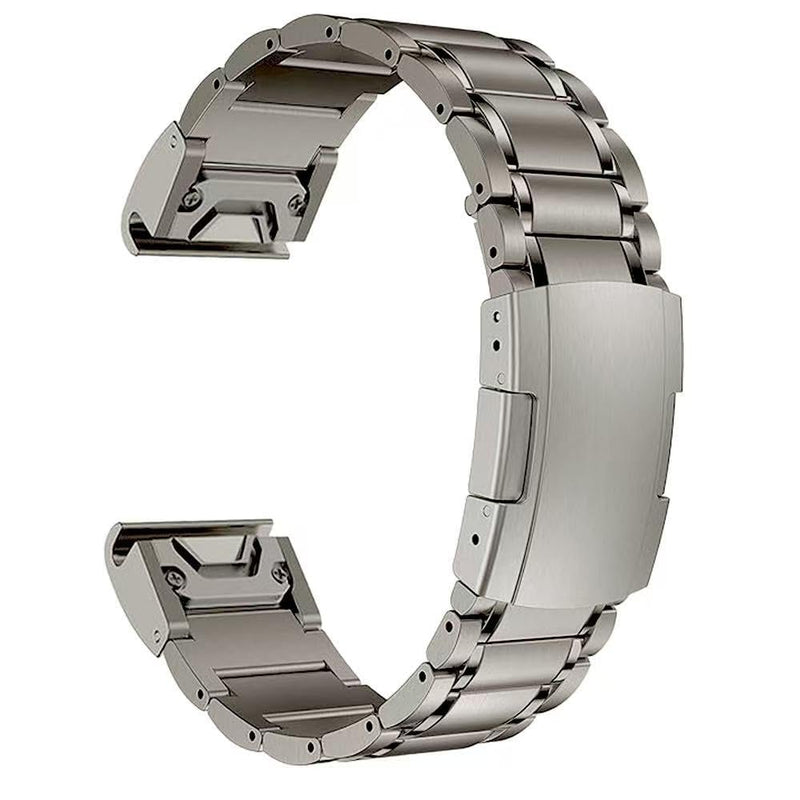 Titanium 22mm Band Compatible for Fenix 8 47mm/E 47mm/7/6 Pro/5 Plus/EPIX 2/Forerunner 965 955, 26mm Metal Quick Release WatchBand for Fenix 8 51mm/Enduro 3 51mm/7X Pro Sapphire Solor/6X Pro titanium
