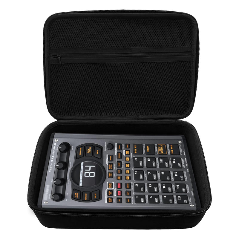 Audio Samplers Case Compatible with Roland SP-404MKII, SP-404A, SP-404SX, SP-404, Smooth Dual Zippers, Spacious Top Mesh Pocket for Accessories,Soft and Comfortable Handle,Make travel easier