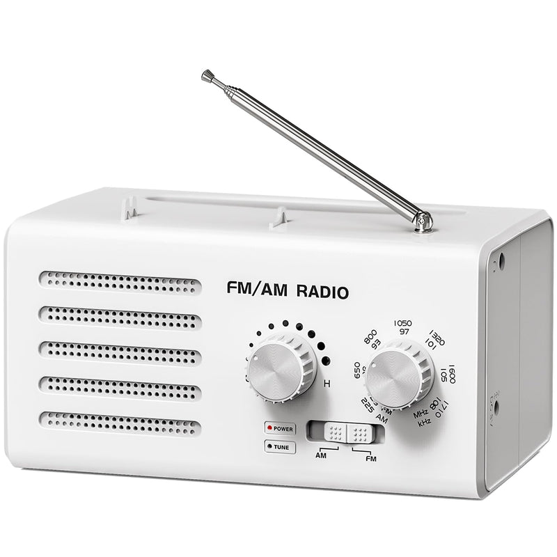 AM FM Radio Portable,Goodes Transistor Radio Plug in Wall Battery Powered with Best Reception, Loud Speaker, Excellent Sound, Small Radios for Home Outdoor Office Desk Use/Decor, Gift for Elders