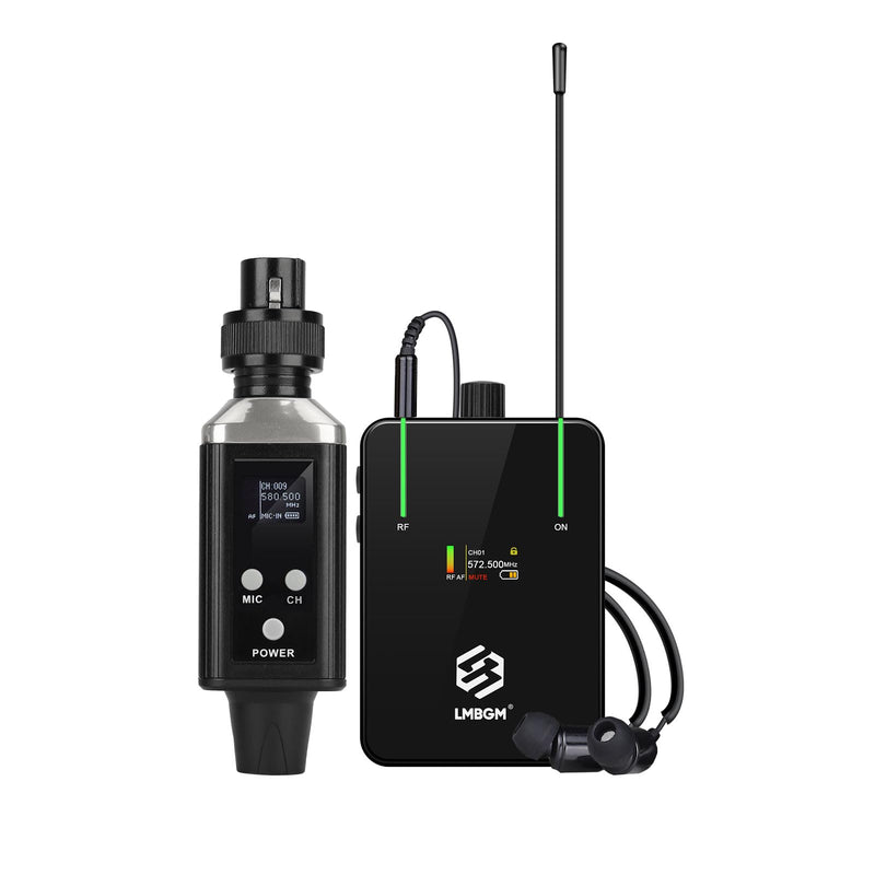 AR9 UHF Mono Wireless in-Ear Monitor Pro System Transmitter and Beltpack Receiver for Studio, Band Rehearsal and Live Performance (AR9-1-BK) AR9 Pro-1