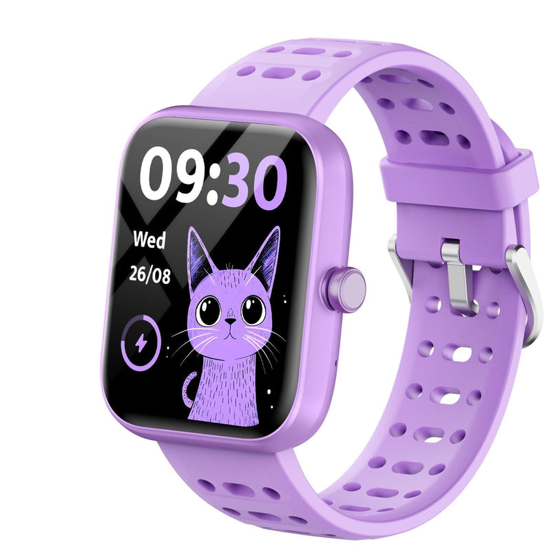 ENOMIR [2026 New Smart Watch for Kids - No APP No Phone Needed, 1.83" Fitness Tracker Watch for Kids with Sleep Monitor, Heart Rate, Step Counter, IP68 Waterproof (Purple, 1.83Inches)