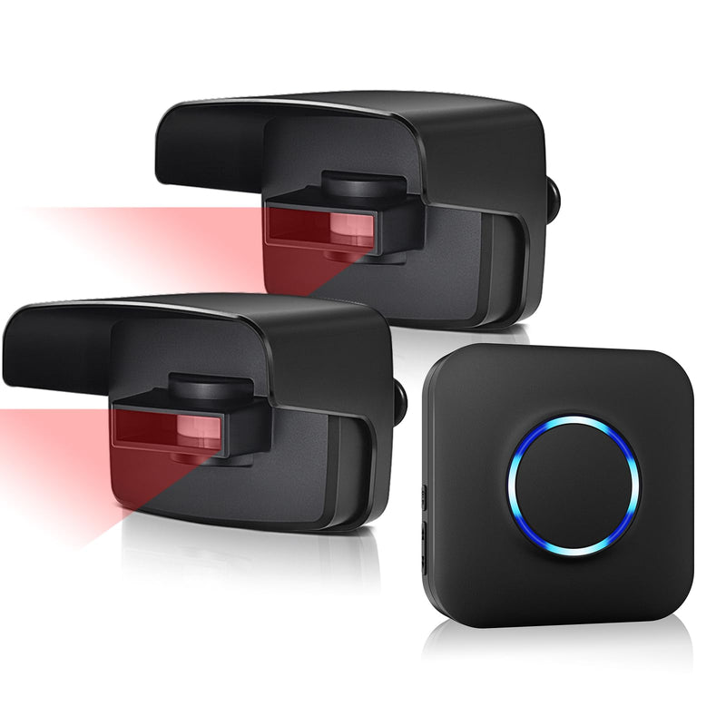 [AUSTRALIA] - Driveway Alarm, BITIWEND Driveway Alarms Wireless Outside Weatherproof Motion Sensor&Detector, 600 FT Long Range Security Alert System-Monitor&Protect Outdoor/Indoor Property - 1 Receiver & 2 Sensors 