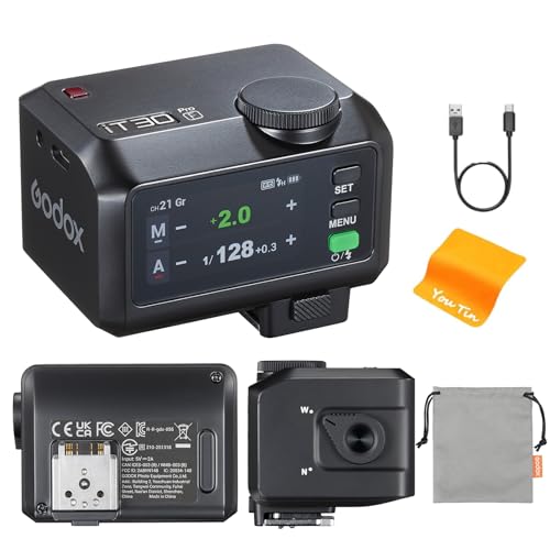 Godox iT30 Pro F TTL Mini Flash for Fujifilm X-Pro2 X-T3 X-T4 X-T20 X-T30 iT30Pro for Fuji(Black)
