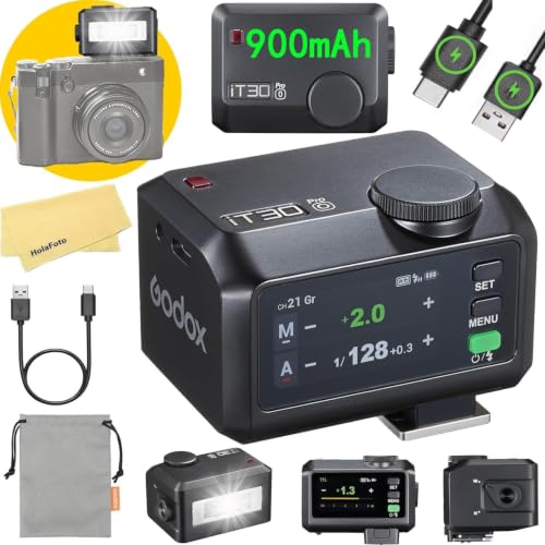 Godox iT30 Pro O iT30ProO Camera Flash for Olympus Camera Flash Speedlite Speedlight Light,2.4G TTL1/8000 HSS,560 Full Power Flashes,GN15,1.5s Recycle Time
