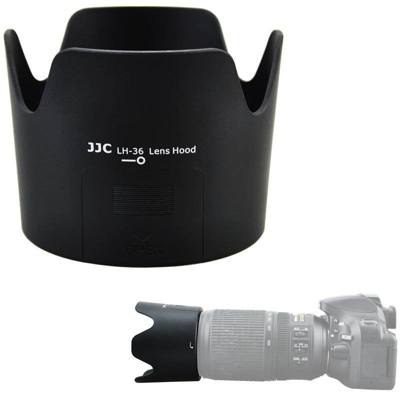 [AUSTRALIA] - JJC HB-36 Lens Hood Reversible Lens Shade Cover for NIKKOR Nikon AF-S VR Zoom-Nikkor 70-300mm f/4.5-5.6G IF-ED, Replace Nikon HB-36 Lens Hood,Provide Lens with Extra Protector 