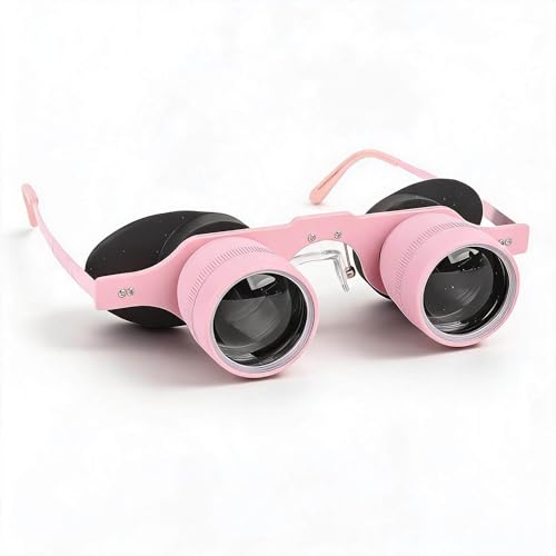 10X Binocular Glasses Professional, HD Portable Fishing Binoculars, Comfortable Wearable Polarized Glasses for Concerts Theater Opera Bird Watching Sports