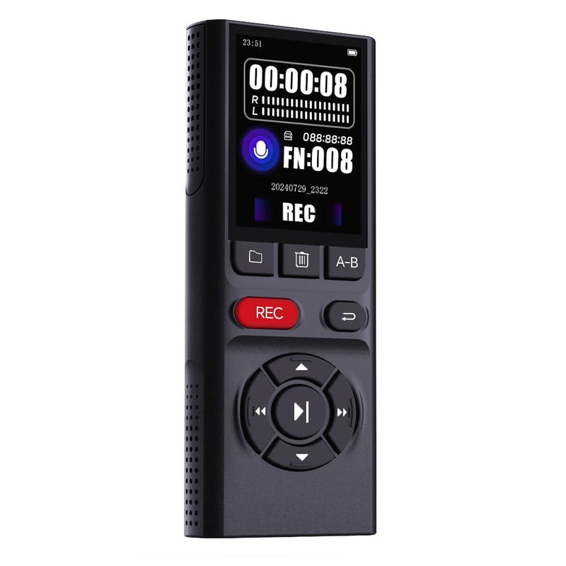 [AUSTRALIA] - 64GB Jaswill Digital Voice Recorder with Playback Long Battery 2-inch Screen MP3 Audio Recording for Meetings Lectures and Interviews Portable USB Recording Device with Voice Activation 