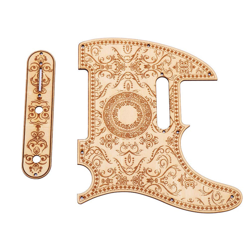 Telecaster Pickguard, Maple Wood Telecaster Control Plate, Guitar Pickguard Suitable for TL Electric Guitar