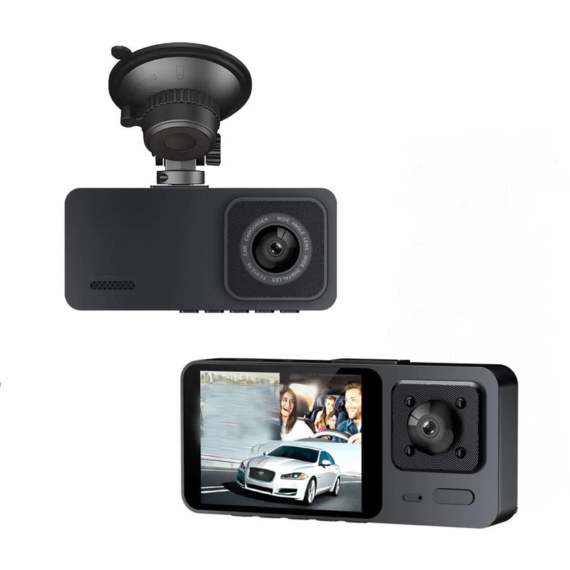Dash Camera Front and Inside Dash Cam for Car Security 1080P Video Recorder with Audio Plug and Play, WDR, Night Vision, G-Sensor Auto Lock, 2 Inch Screen Vehicle Security S10