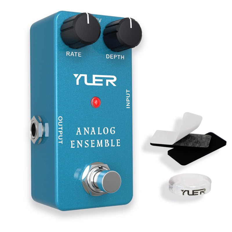 Chorus Pedal, Analog Chorus Guitar Effect Pedal for Electric Guitar with Classic BBD Chip Footswitch Cap, Aluminum Case - True Bypass RS-07