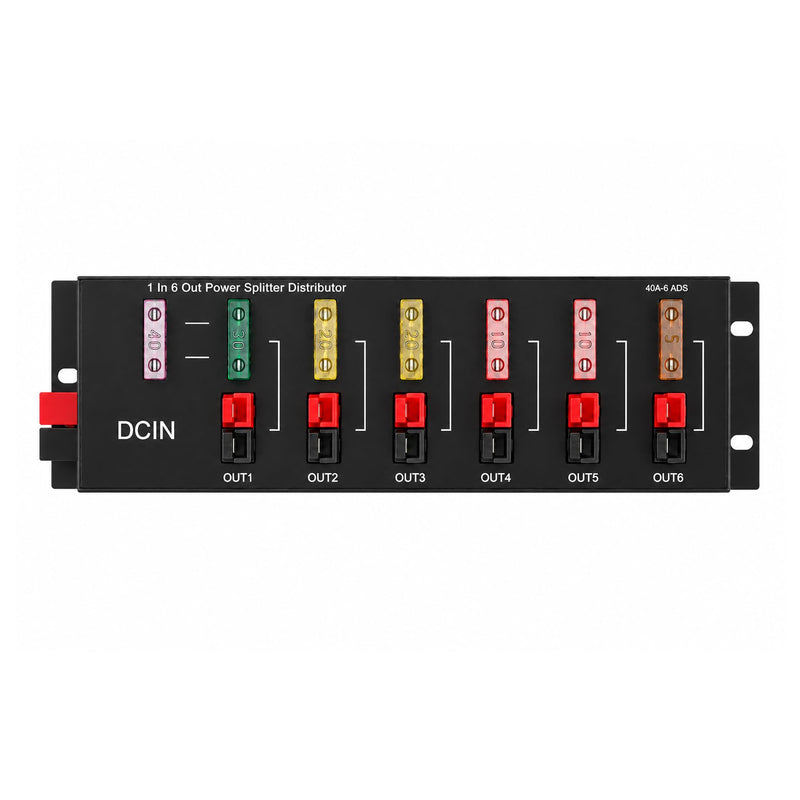 1 in 6Connector Power Divider Power Board 40A Power Pole Distribution Block | Power Pole Distribution Block Power Splitter Distributor Source Strip(1-6)
