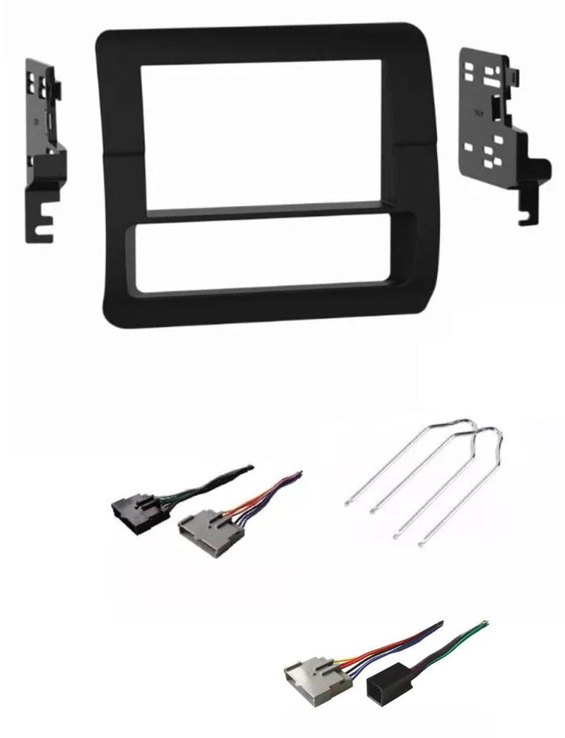Double Din Car Stereo Install Dash Kit, Wire Harness, and Radio Removal Tool -Made for Ford: 1992-1996 F-150 F-250 F-350 F Series Truck, 1992-1996 Bronco