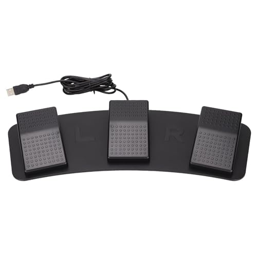 USB Triple Foot Switch Pedal,High Sensitivity PC Foot Pedal Programmable,Multifunctional Ergonomic Triple Gaming Foot Pedal for Video Game Office Equipment(photoelectric switch)