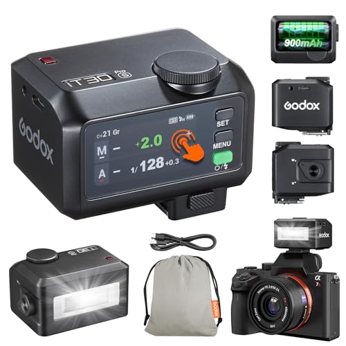 Godox iT30 Pro S Mini TTL Flash for Sony Cameras Godox iT30Pro S Black IT30 PRO for Sony