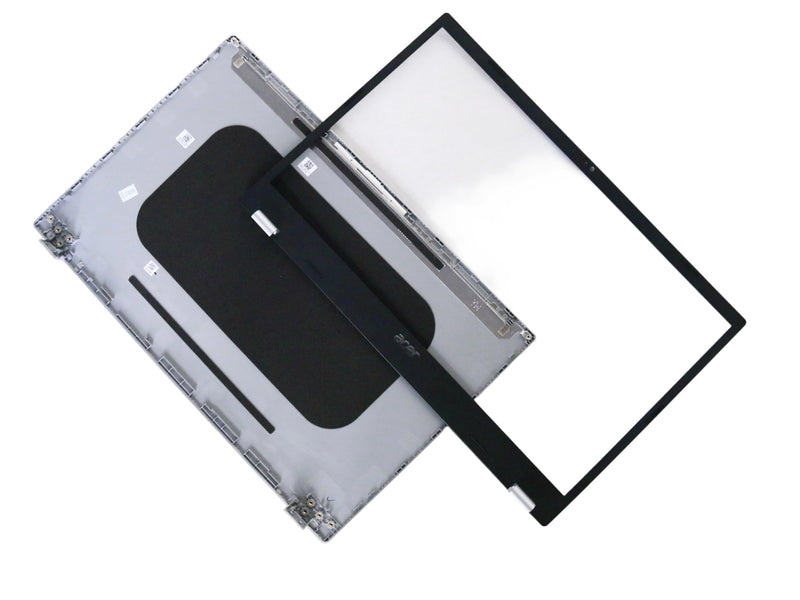 Laptop LCD Back Cover & Bezel Silver for Acer Aspire A315-24P A315-24P-R7VH A315-24PT A515-58M Top Case Front Frame