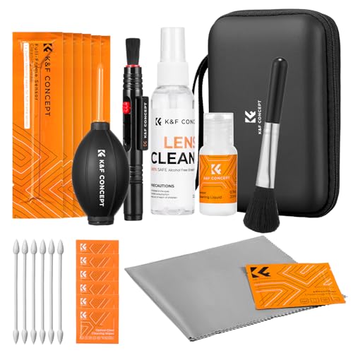 K&F CONCEPT 25 in 1 Camera Cleaning Kit, Full Frame Lens and Sensor Cleaner 24mm