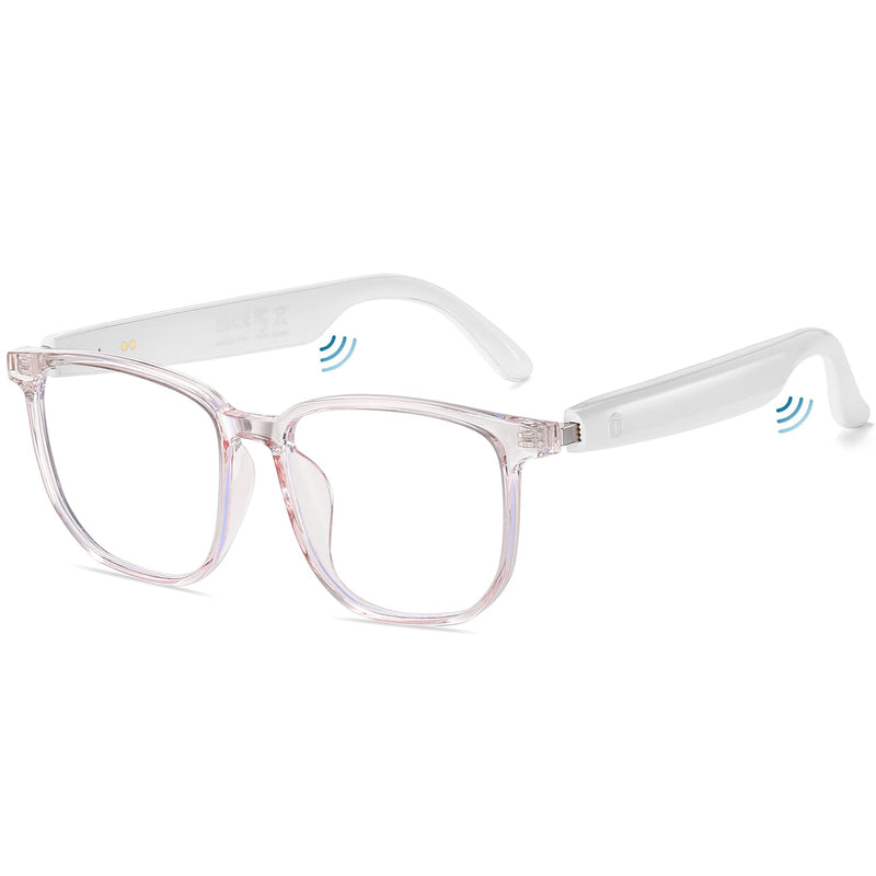 DUCO Bluetooth Blue Light Glasses for Women Men Smart Glasses with Open Ear Audio UV400 Protection
