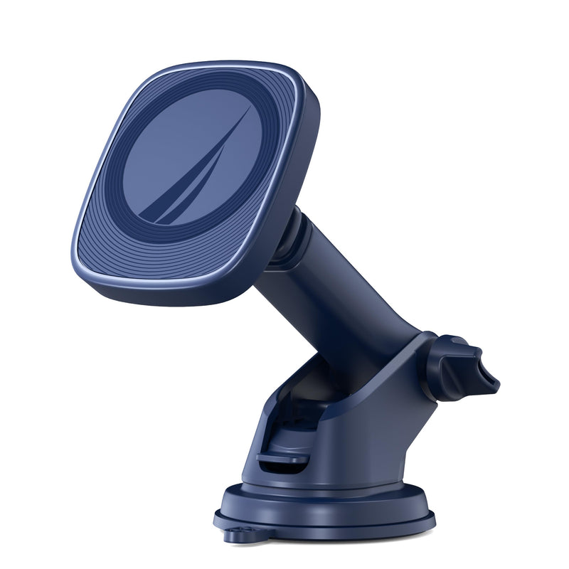Nautica PH120 Universal 3-in-1 Magnetic Car Phone Holder for iPhone, Android, Samsung, Google, Huawei & Nokia Smartphones, Clip-On & Suction Cup Phone Mount with 360° Rotation, Secure & Steady Grip