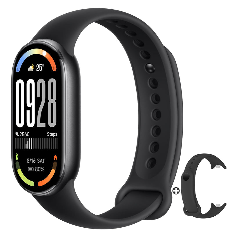 XIAOMI Mi Smart Band 10 (2025) - 1.72" AMOLED Display | 21 Days Battery Life | Touchscreen, Multi-Sport Tracker, Activity Tracker, Heart Rate Monitor | BT5.4 - Midnight Black