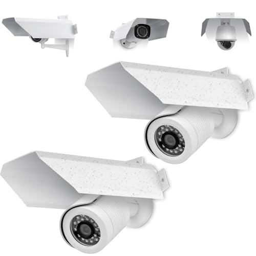 Moxweyeni 2 Pack Aluminum Camera Shield Waterproof Outdoor Sun Shade