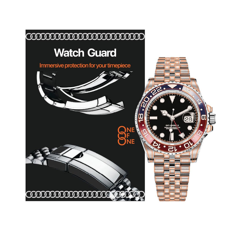 ONE of ONE Watch Guard Full protection film for Rolex Watch (GMT-Master 2, Jubilee band 2013~, Ref. 126710BLRO 126710BLNR 126710GRNR 126713GRNR 126718GRNR 126720VTNR) GMT-Master 2 40mm, Jubilee band, 2013~