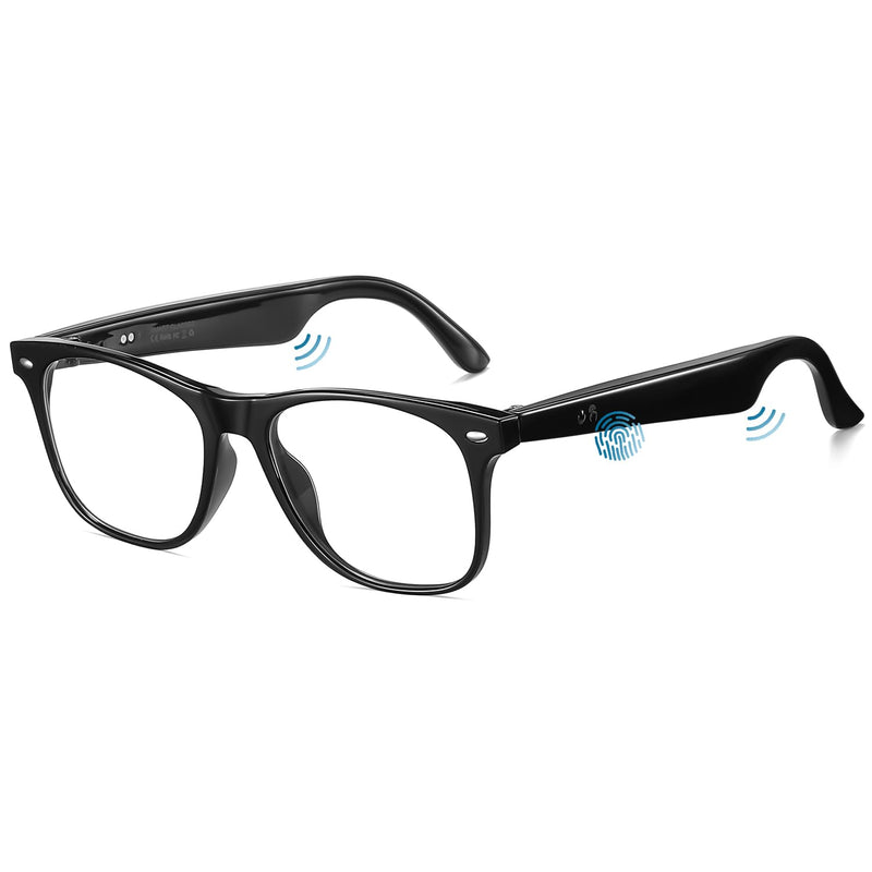 DUCO AI Translation Smart Glasses Bluetooth for Men Women with 160 Languages Headphone Glasses for Meeting MS003