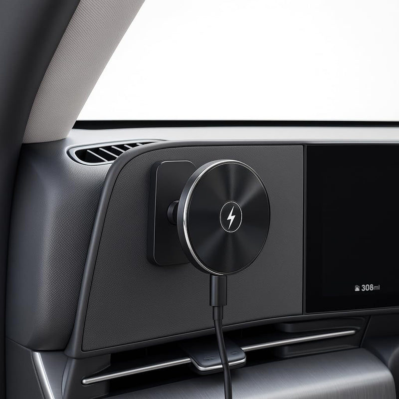 Magnetic Wireless Charging Phone Mount for Hyundai, MagSafe-Compatible | Compatible with Sonata, Kona, Santa Fe, Santa Cruz (2024–26), Tucson (2025–26), Ioniq 5/9; not for Limited/Calligraphy trims