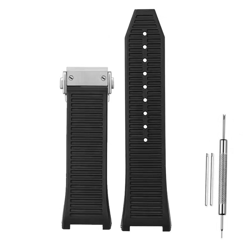 Rubber Silicone Watch Band Strap Compatible with Ferragamo 26mm Sports watch