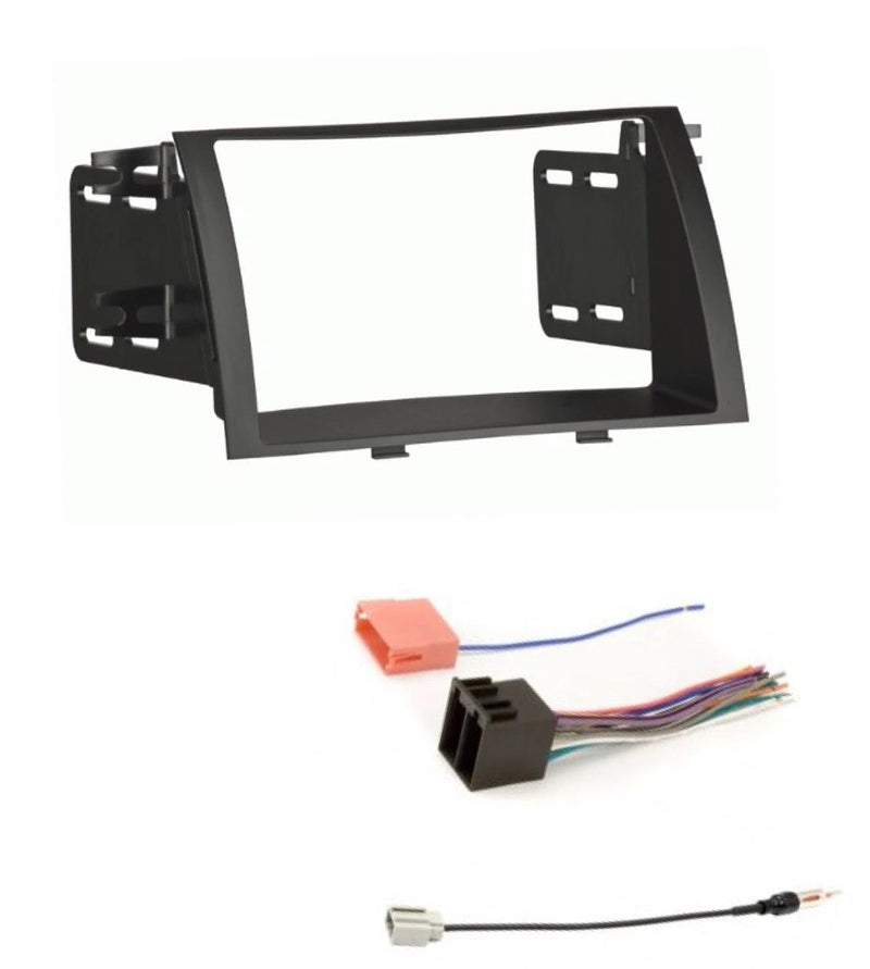 Double Din Car Stereo Install Dash Kit, Wire Harness and AM/FM Radio Antenna Adapter Combo -Made for 2011 2012 2013 Kia Sorento -No Factory Nav Vehicles -No Factory UVO Vehicles