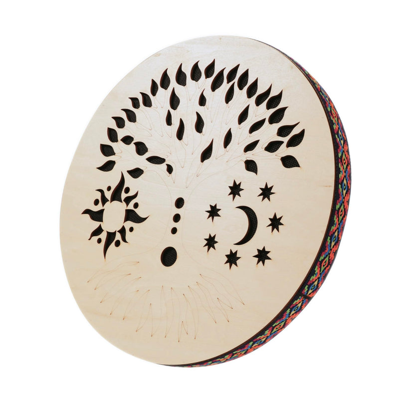 [AUSTRALIA] - 8INCH Ocean Drum,Water Stream Drum,Rain Disk "Water-Fall",Sound Healing,Onomatopoeic Music,For Performance Accompaniment（Tree of Life） 8 INCH 
