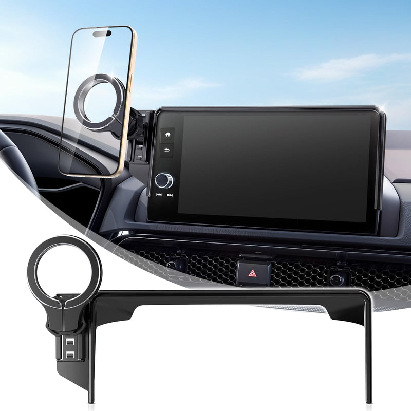 pop-tech Car Phone Holder for Honda CR-V HR-V 2023 2024 2025 2026: for MagSafe Magnetic Cell Phone Mount for HRV CRV Accessories 7/9 inch Screen - Touchscreen Cradles Strong Magnets for iPhone Samsung for 23-26 CR-V & HR-V (7/9" screen)
