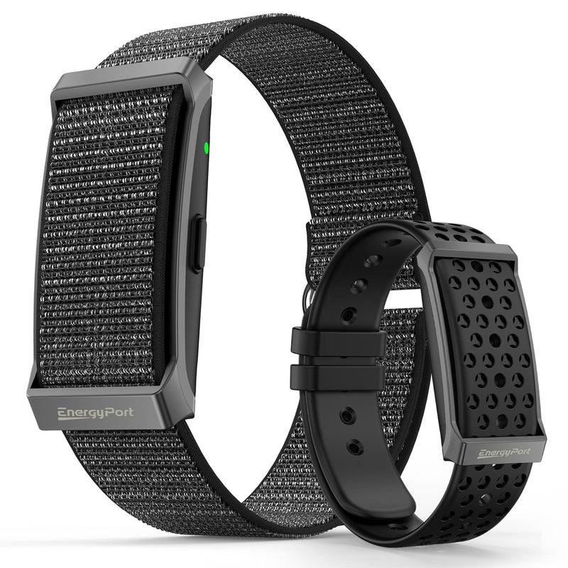 EnergyPort Fitness Tracker & Smart Watch with 60-Day Battery & 2 Bands | 170+ Sport Modes, Blood Oxygen & Heart Rate, Sleep Tracking, Lifetime App, Activity Monitor Gray
