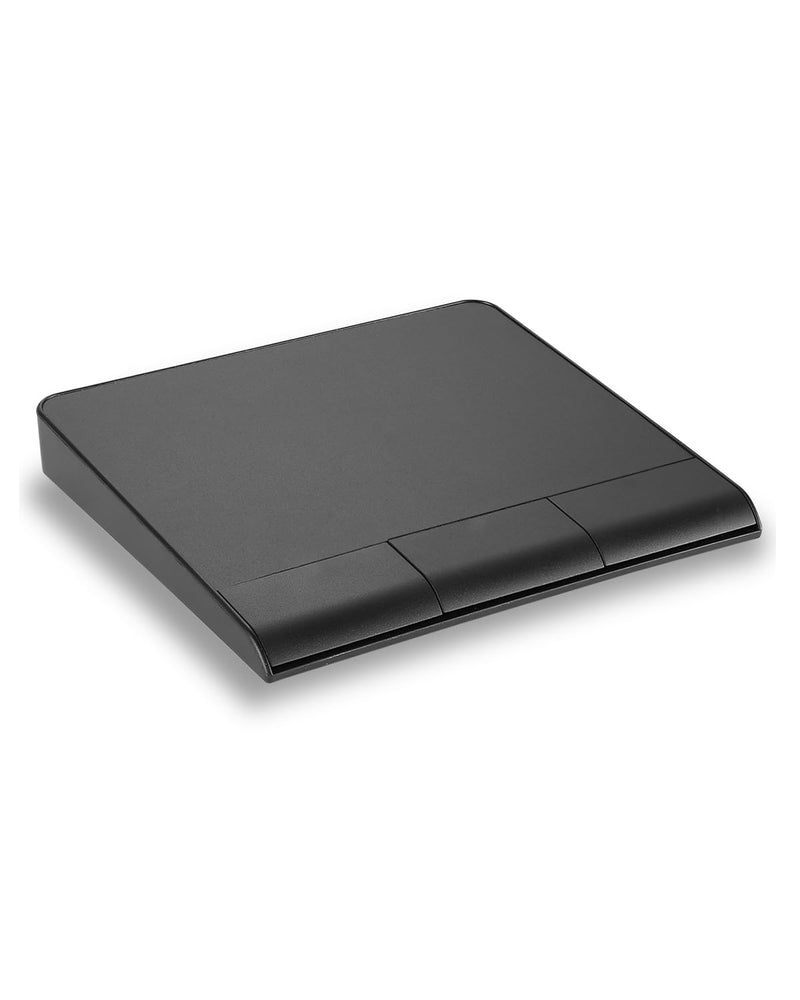 Perixx PERIPAD-706 [Firmware Updated] Wireless Slim Touchpad for Windows System - Multi-Device Bluetooth and 2.4G RF Connectivity - Rechargeable via USB-C - Large Size 5.31x4.57x0.55 Inches - Black