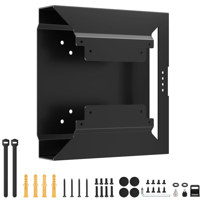 Mini PC VESA Mount for HP, Under Desk, Wall Mount, VESA Mount & Attach to Monitor Arm Mount, Compatible with HP EliteDesk 800 G2 G3 G4 G5 ProDesk 600 G1 G2 G3, Includes All Screws and Cable Straps