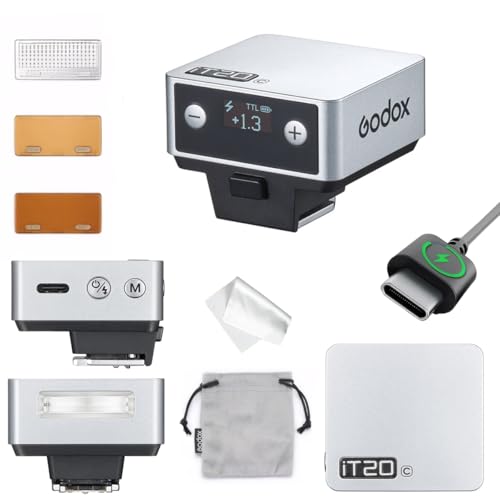Godox iT20C Mini TTL Flash for Canon Cameras, Compact On-Camera Flash Godox IT20C IT20 C Flash for Canon