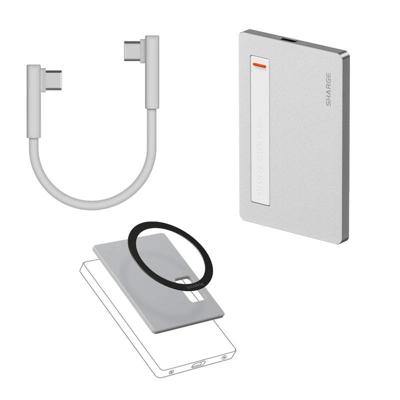 sharge Modular Magnetic Pad and USB C Data Cable Bundle