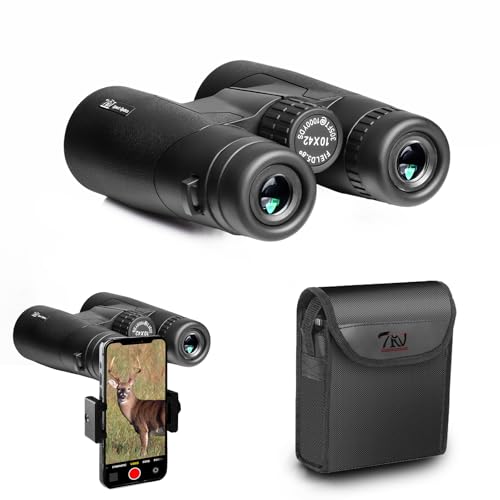 TRV High Power 10x42 Binoculars for Adults with Bak7 Prism & BMC Coating - Binoculars for Birdwatching, Hiking, Concerts
