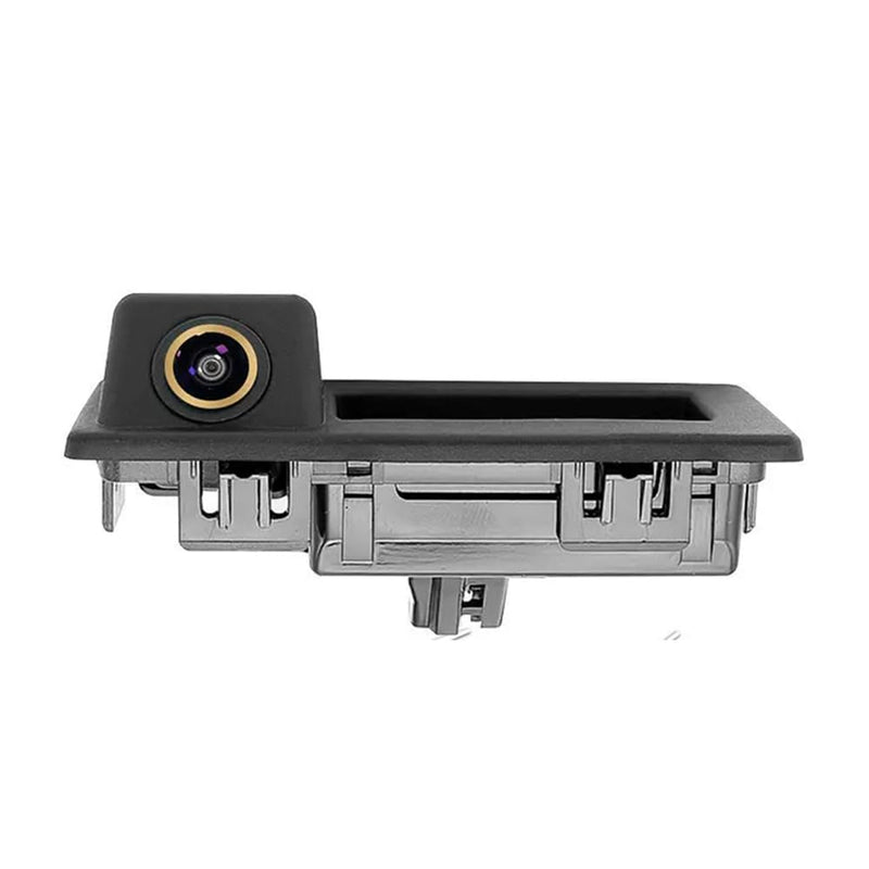 AHD/CVBS Car Rear View Camera's Fisheye Trunk Handle Camera with RCA Cable & Vehicle-Camera for Audi A4L A3 / Volkswagen VW Touran Tiguan Teramont Sagitar/Skoda Superb Octavia kamiq (AHD) AHD