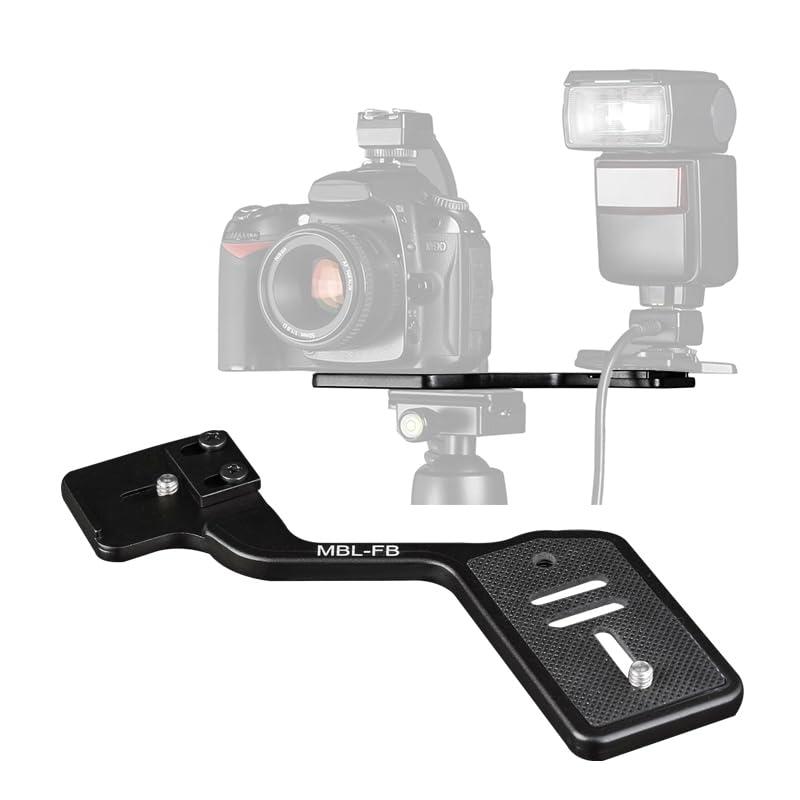 [AUSTRALIA] - Manbily Camera Flash Brackets, Aluminum Tripod Camera Mount Extension Bar with 1/4" Screw for DSLR LED Light Video Microphone 