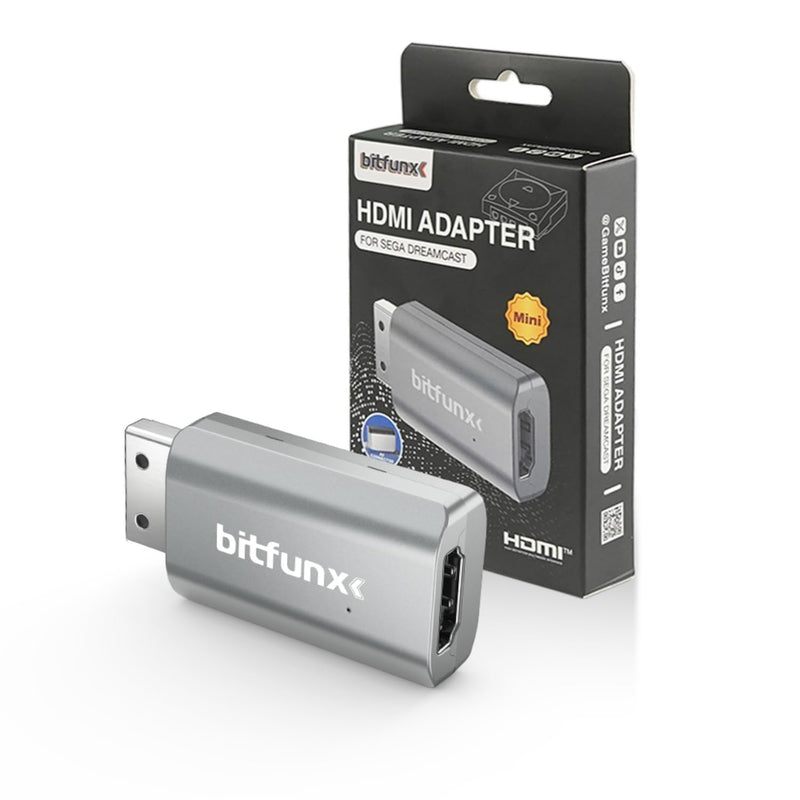 [AUSTRALIA] - BITFUNX Dreamcast HDMI™ Adapter - Supports VGA to HDMI™, Plug & Play Video Game Adapter with No Lag, Mini HD Video Audio Converter for Dreamcast Game Console All Version 