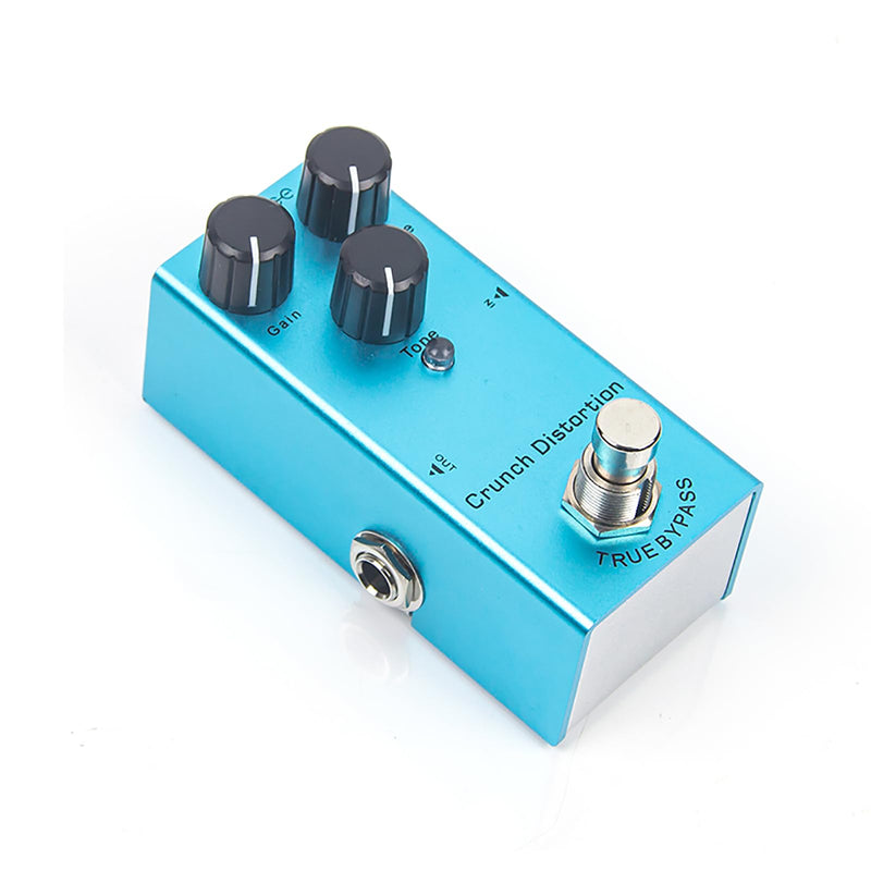 Crunch Distortion Guitar Pedal - High-Gain Tone, True Bypass, Noise Reduction, Aluminum Body, DC 9V for Electric Guitar
