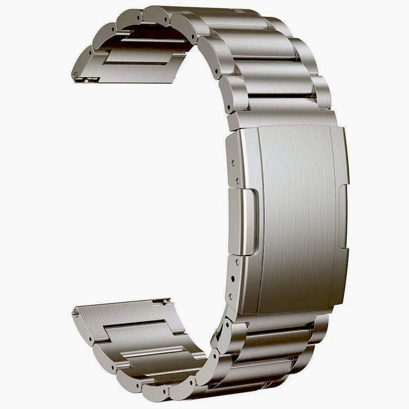 20mm Titanium Band Compatible with Samsung Watch 6 Classic 43mm/47mm/5 Pro 45mm/4 Classic 46mm,22mm Metal Strap Compatible with Samsung Watch 46MM/3 45MM, Gear S3 Frontier 20mm