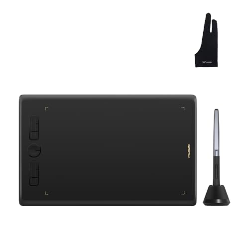 HUION H610X Drawing Tablet and Palm Rejection Artist Glove