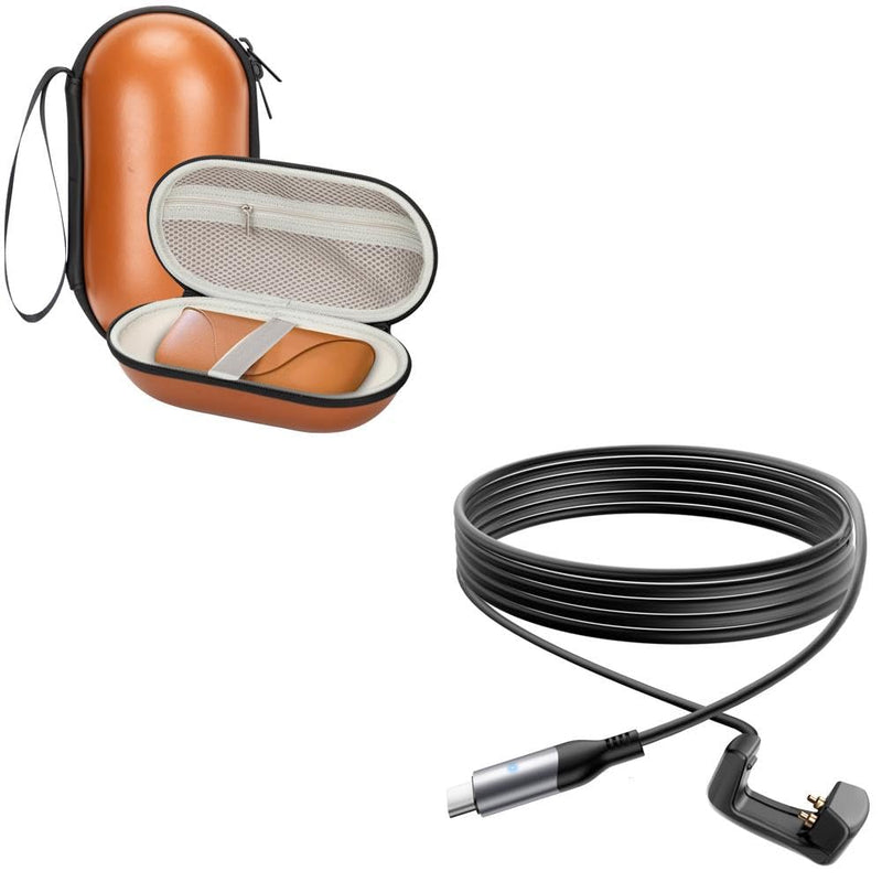 Ray-Ban Meta Smart Glasses Bundle: Hard Case + Upgraded Charging Cable | Travel Protection & Fast Charging
