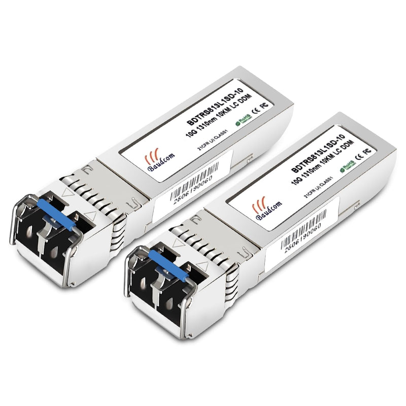 10GBASE-LR SFP+ transceiver 10KM, 10G SFP LR singlemode Module Compatible with Cisco SFP-10G-LR, MA-SFP-10GB-LR, Ubiquiti UniFi UF-SM-10G, Mikrotik S+31DLC10D, Netgear AXM762, 2 Pack 10GBase-LR: 10km x2