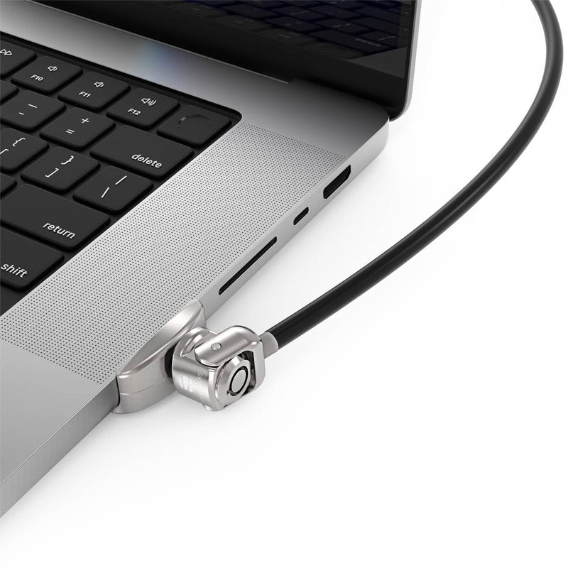 Compulocks Ledge Adapter for MacBook Pro 16-inch (M1/M2/M3/M4/M5) with Keyed Cable Lock | Secure aluminum MacBook security lock by Compulocks Keyed Lock