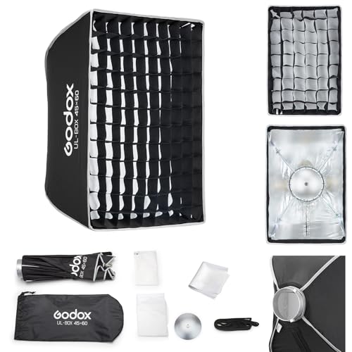 Godox UL-45x60 Rectangular Softbox 17.7x23.6in with Bowens Mount Rect 45x60cm (17.7"x23.6")